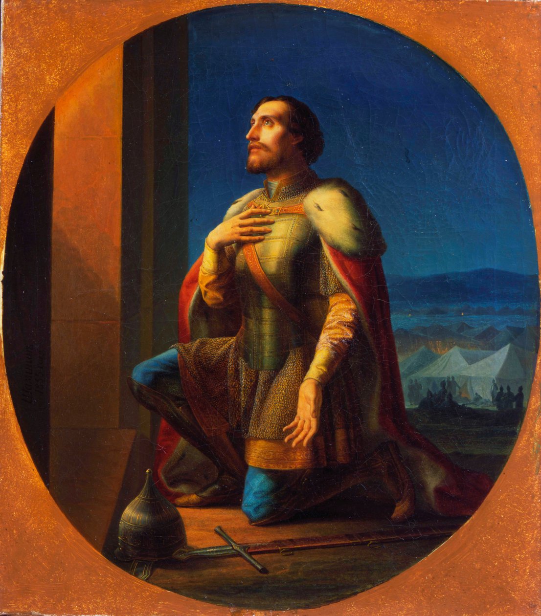亚历山大·涅夫斯基（Alexander Nevsky），诺夫哥罗德和弗拉基米尔大公，1855年 作者 彼得·米哈伊洛维奇·桑申