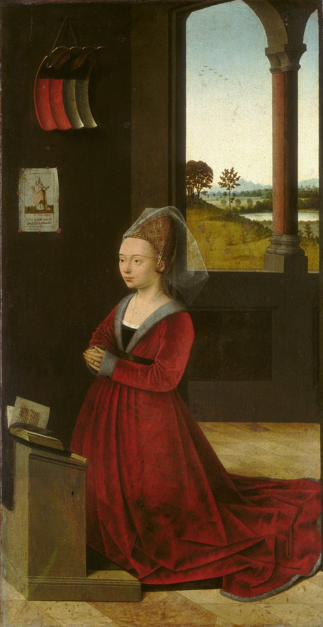 女性捐赠者的画象，c.1455 作者 彼得基督