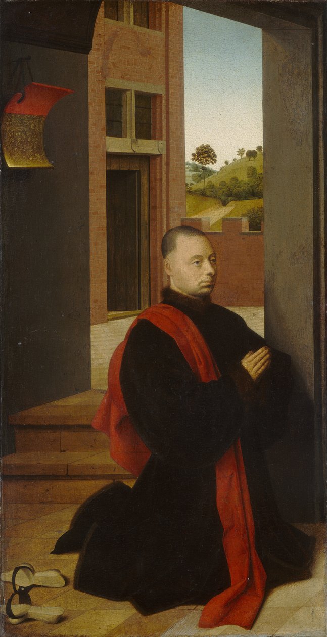 男性捐赠者的画象，c.1455 作者 彼得基督