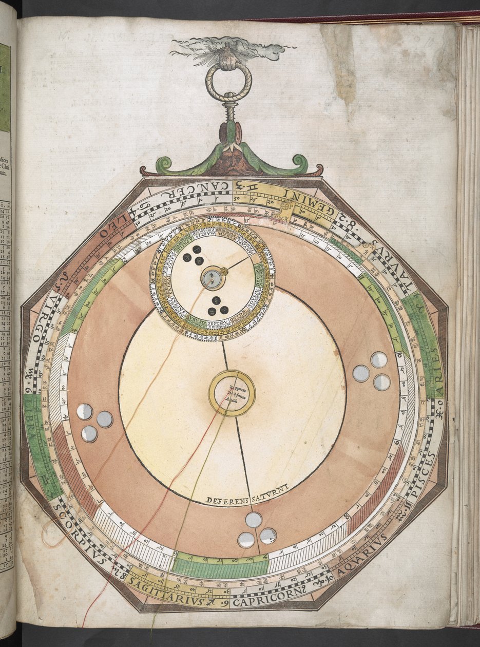 地图 C.6.d.5. f.11r "Astronomicum Caesareum... 作者 彼得（后）阿皮努斯