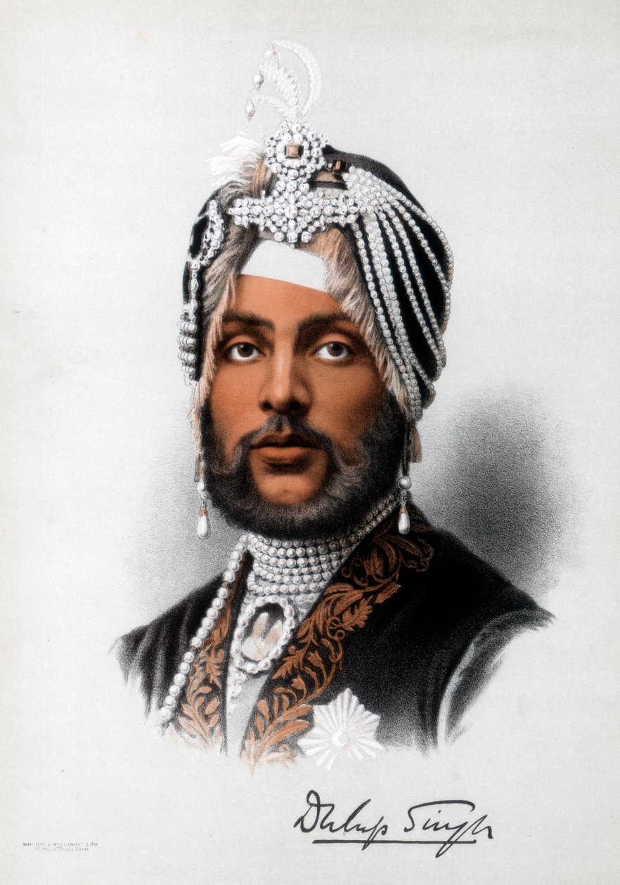 迪克·辛格（Duleep Singh），锡克教统治者，c1890。 作者 皮特和加尔平·卡塞尔