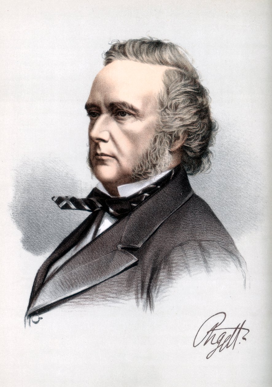 乔治·坎贝尔（George Campbell），第8届阿盖尔公爵，苏格兰自由党政治家和作家，建于1890年。 作者 皮特和加尔平·卡塞尔