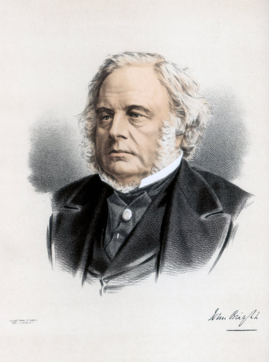 约翰·布莱特（John Bright），英国激进自由党政治家，建于1890年。 作者 皮特和加尔平·卡塞尔