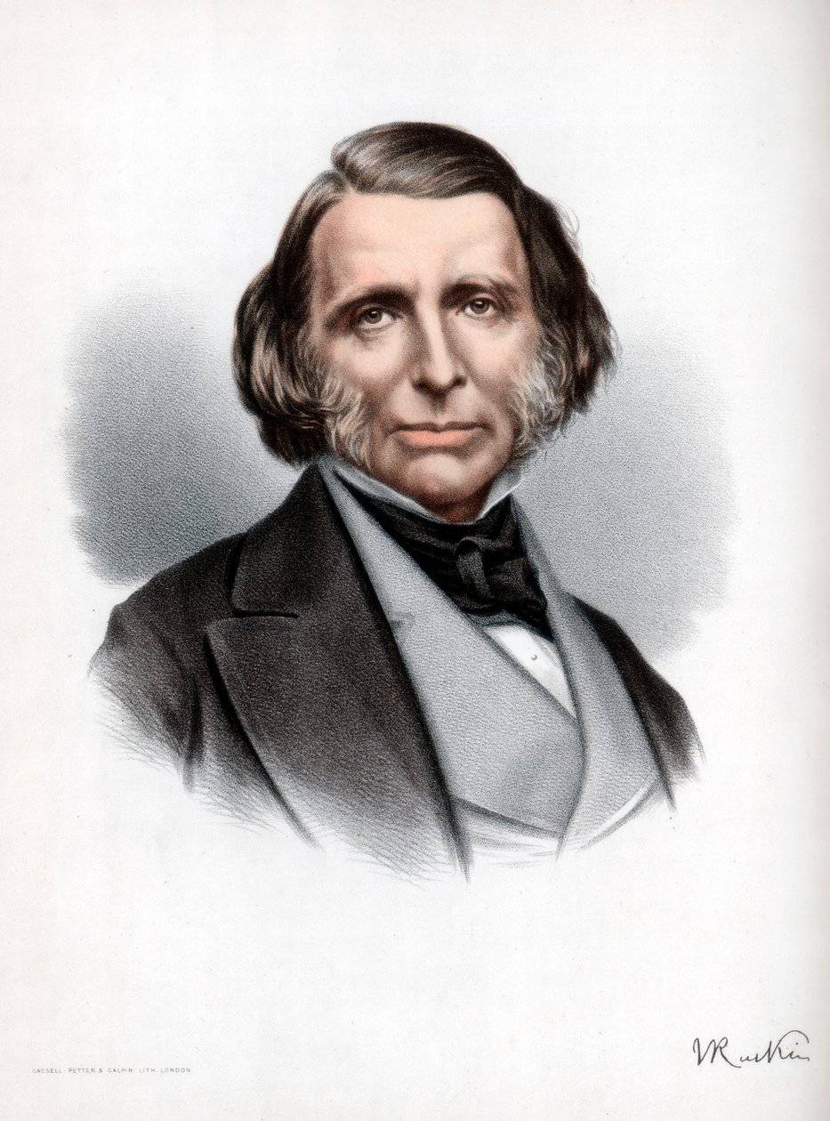 约翰·罗斯金（John Ruskin），英国作家，诗人，艺术家和评论家，约1890年。 作者 皮特和加尔平·卡塞尔