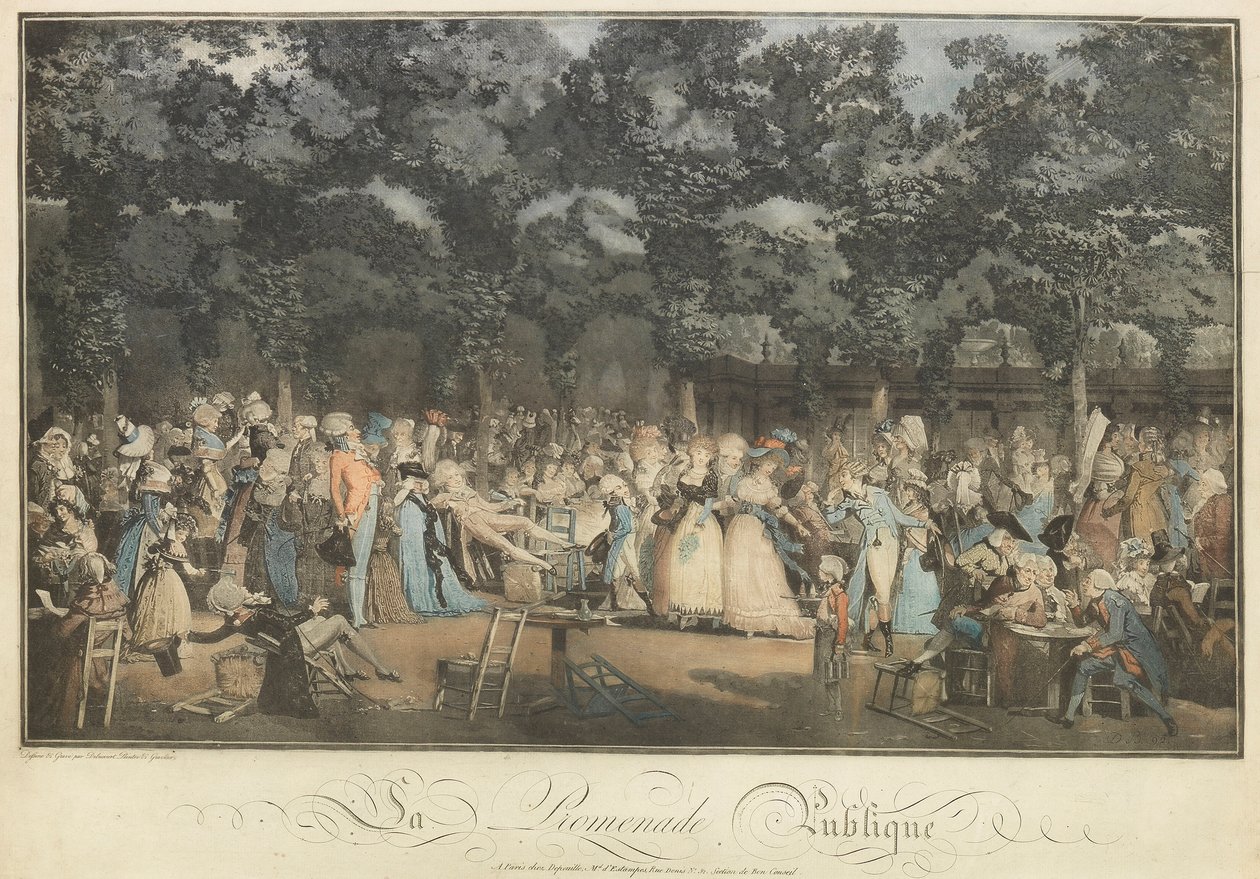海滨长廊，1792年。 作者 菲利伯·路易斯·德布科特