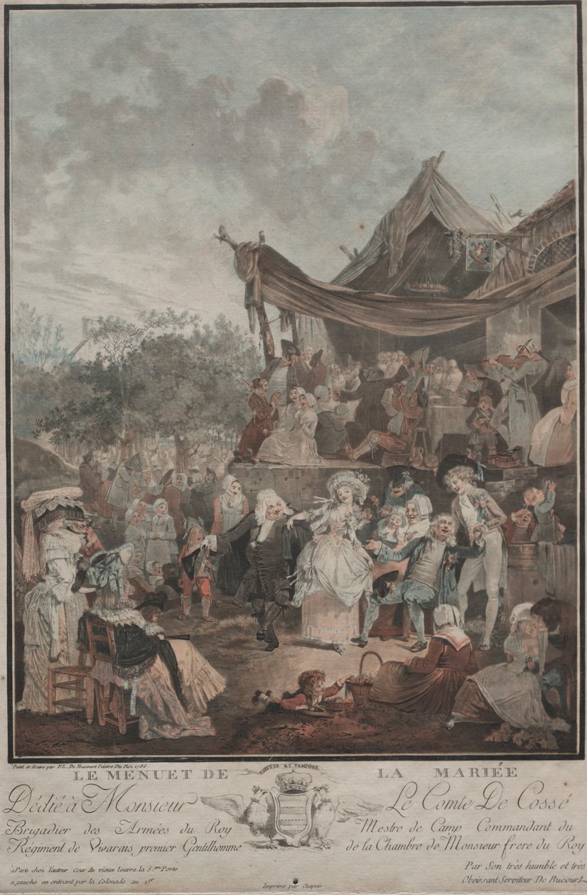 新娘的菜单，1786年。 作者 菲利伯·路易斯·德布科特