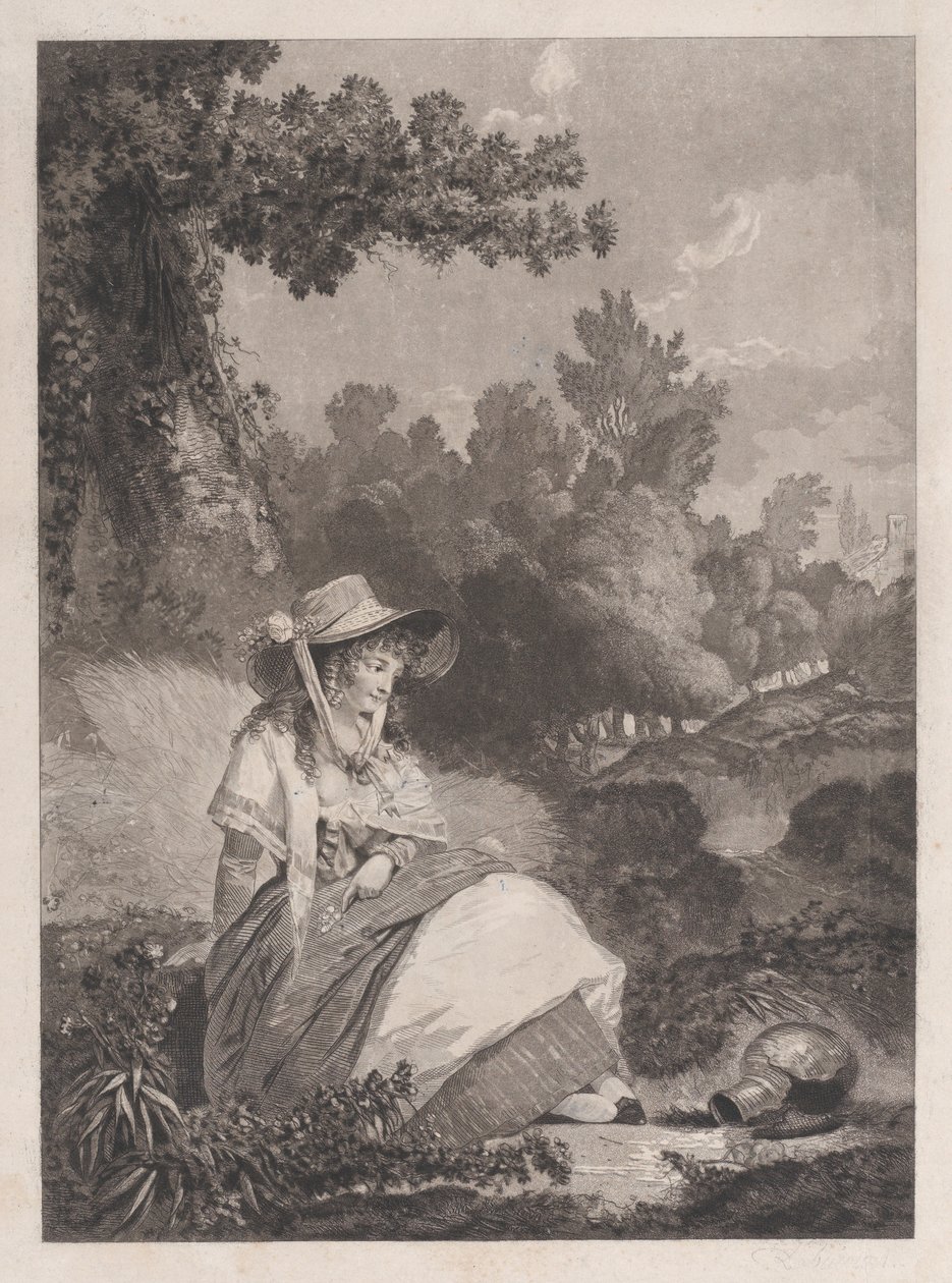 可怜的安妮特，1795年。 作者 菲利伯·路易斯·德布科特