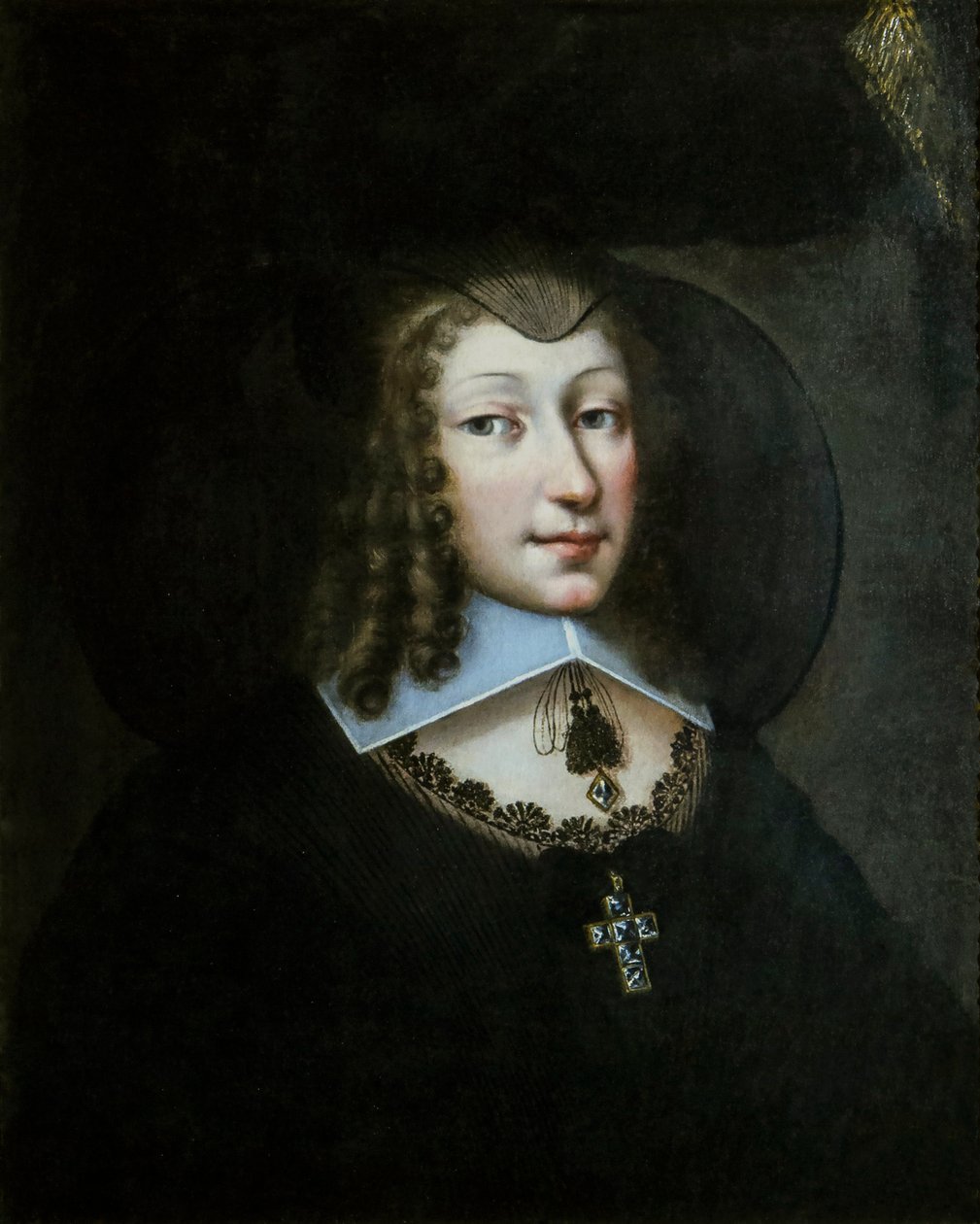 法国的克里斯蒂娜-玛丽1606-1663年，萨瓦公爵夫人身着寡妇装，1638-1640。 作者 菲利伯特·托雷特