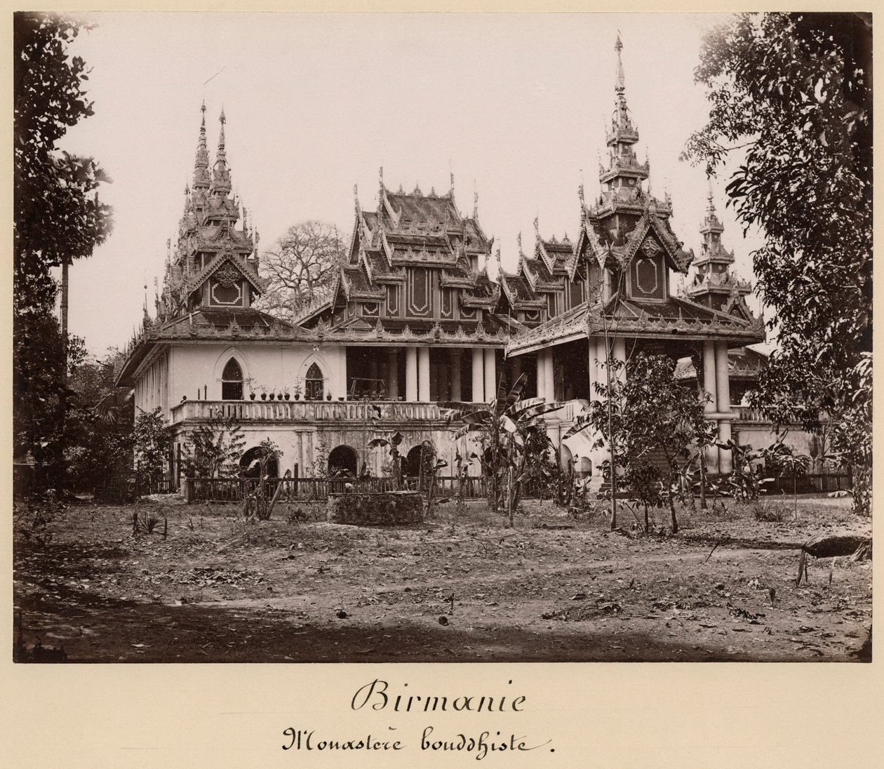 Teik Kyaung修道院，Ka Toe岛，靠近Moulmein，缅甸，c.1848（蛋白印刷品） 作者 菲利普·阿道夫·克里勒