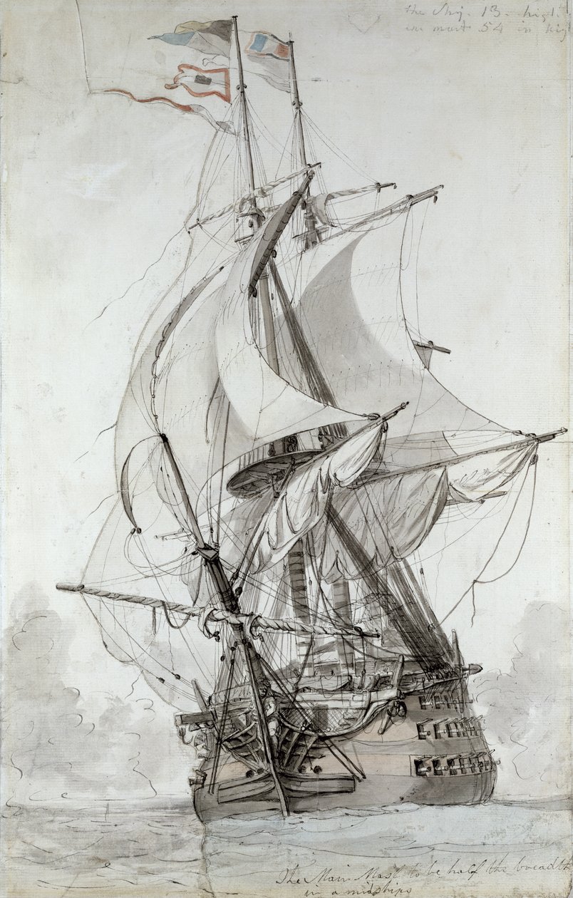 La Montagne，c.1794（wc pen and ink） 作者 菲利普·雅克·德·路德堡