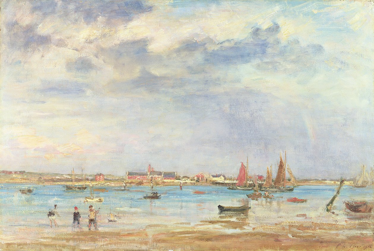 夏天的傍晚，1912年 作者 菲利普·威尔逊·斯蒂尔