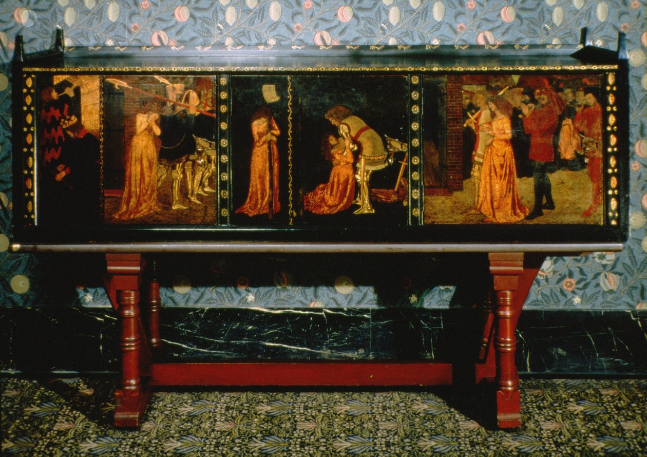 圣乔治内阁，1861年（橡木与彩绘板） 作者 菲利普·韦伯