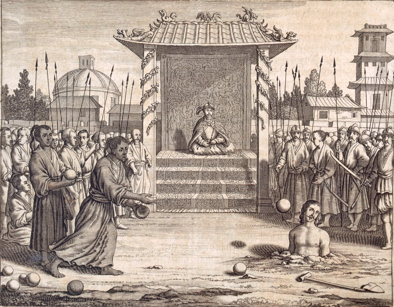 篡位者被石头砸死》，出版。1672.   作者 菲利普·巴尔达乌斯