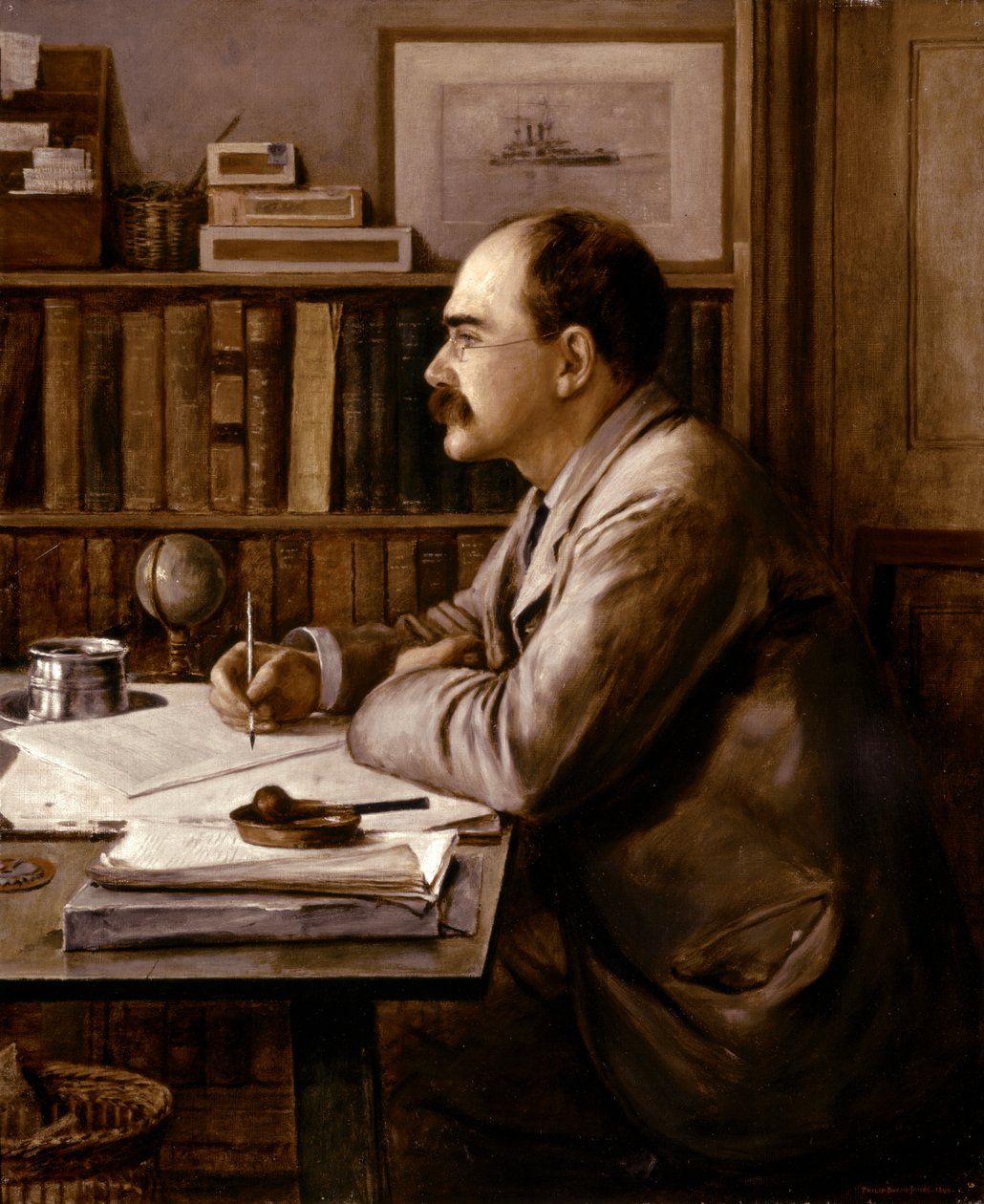 鲁德亚德-基普林，《肖像》，1899 年（布面油画） 作者 菲利普·伯恩-琼斯