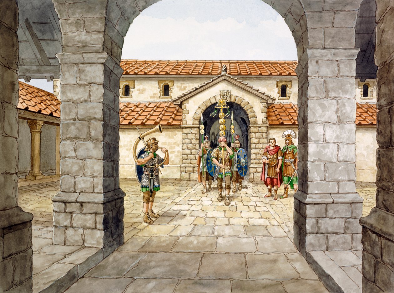 Housesteads罗马堡，3世纪，c1990-2010 作者 菲利普·科克