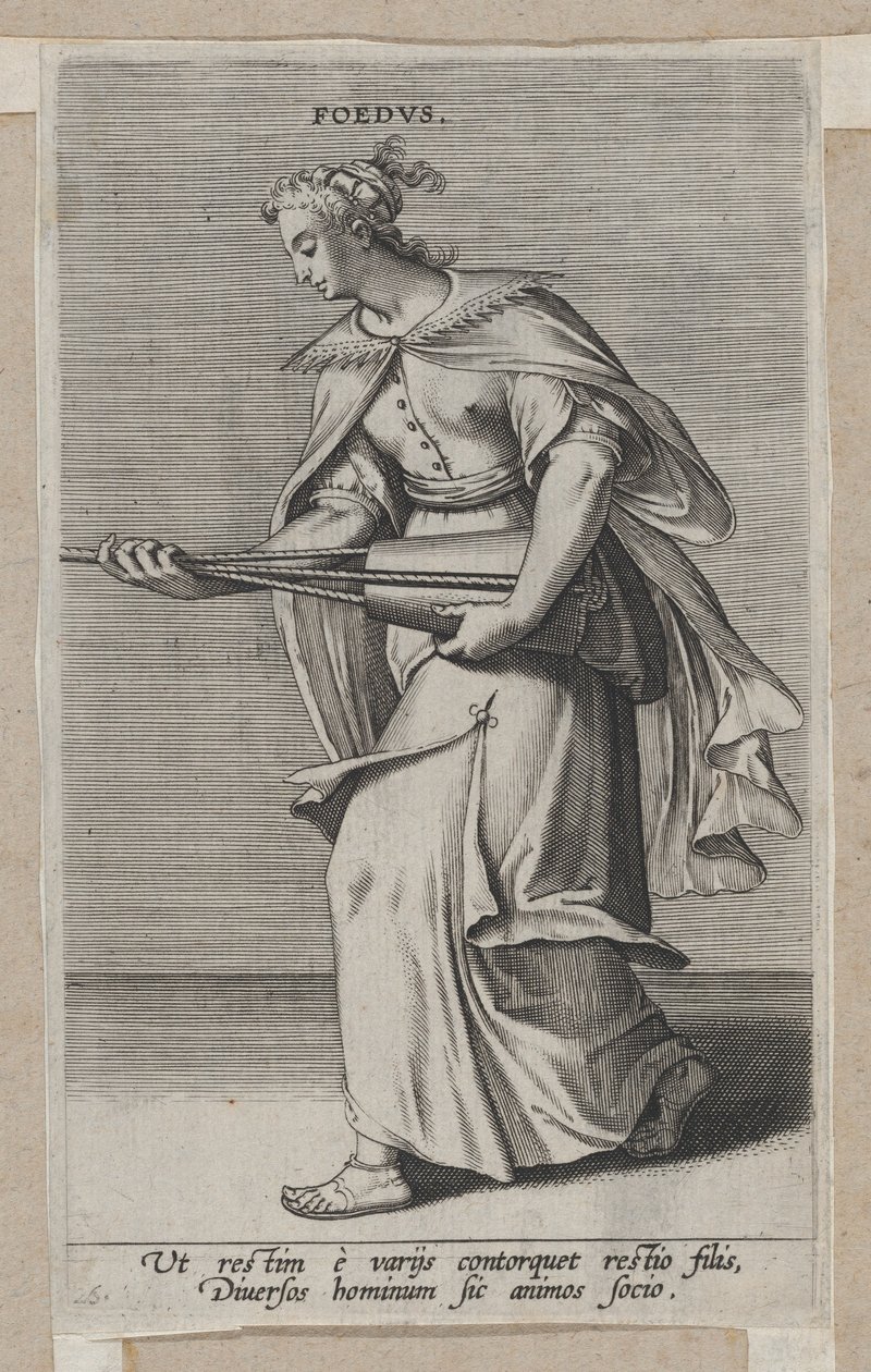 Foedus, from Prosopographia, ca. 1585-90, 约1585-90。 作者 菲利普·加勒