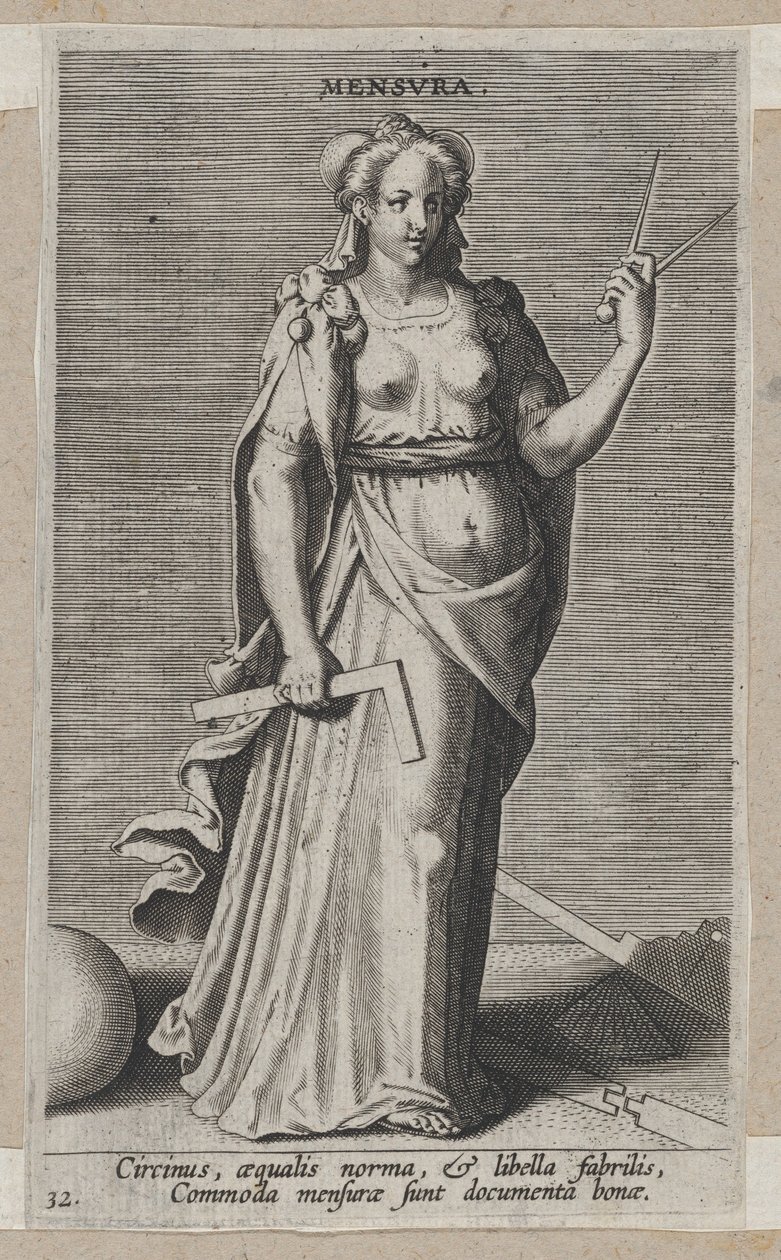 Mensura, from Prosopographia, ca. 1585-90, 约1585-90。 作者 菲利普·加勒