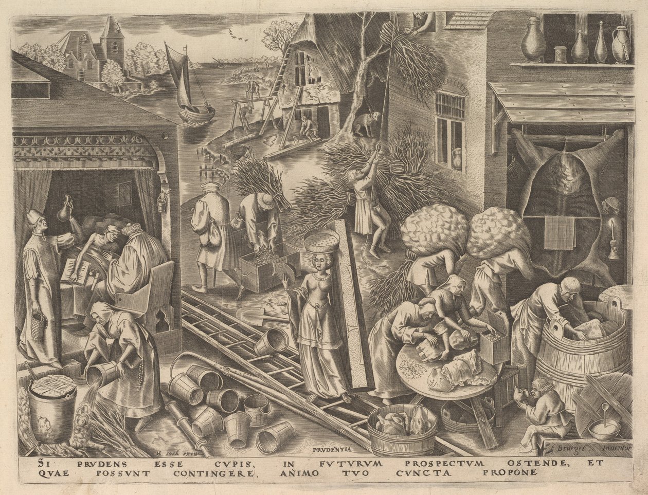 来自The Virtues的Prudence Prudentia，ca。 1559-60。 作者 菲利普·加勒