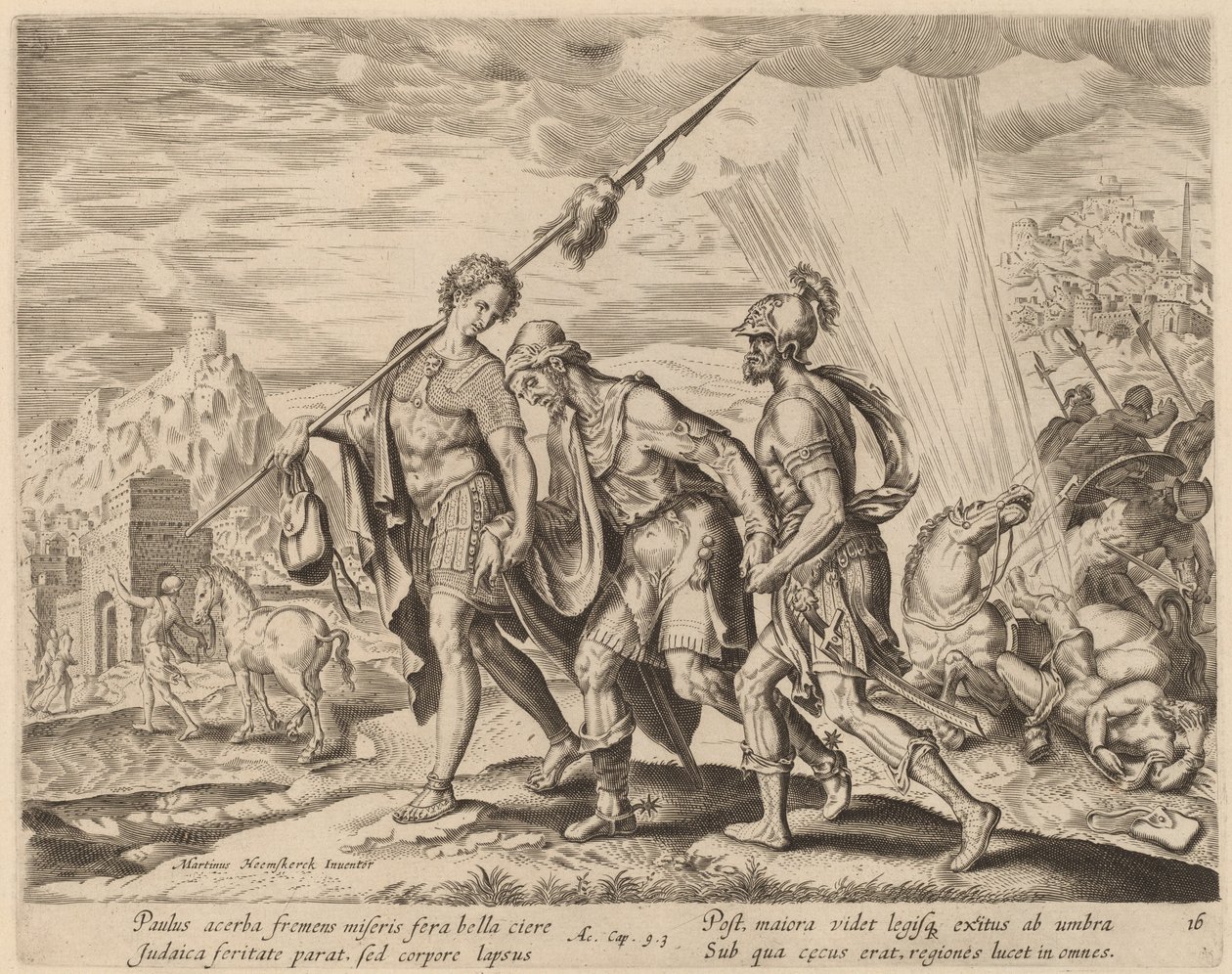 圣保罗皈依 作者 菲利普·加勒在 Maerten van Heemskerck 之后
