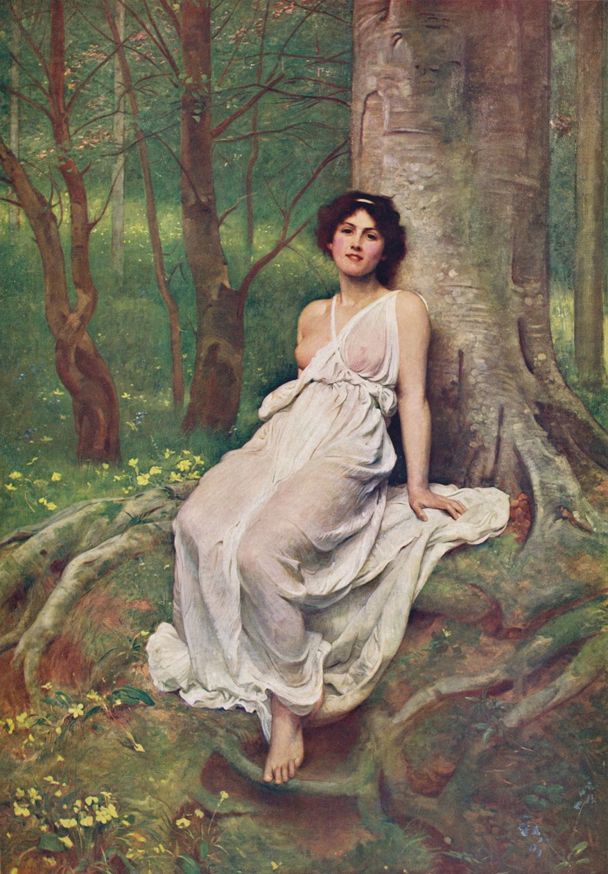 春天，c1897，c1900 作者 菲利普·赫莫金斯·卡尔德隆