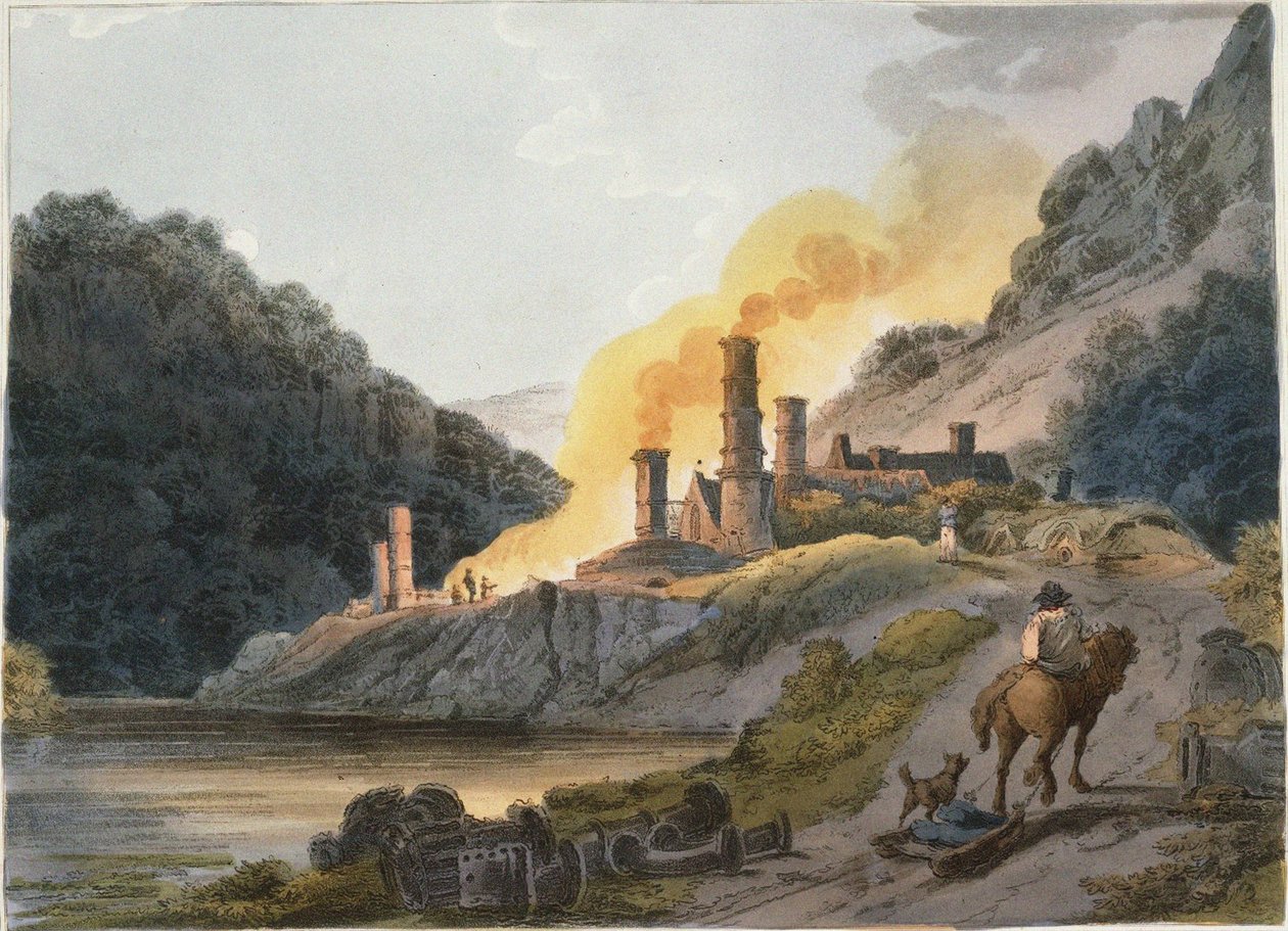 铁厂，科尔布鲁克戴尔，1805年 作者 小菲利普·詹姆斯·卢瑟堡