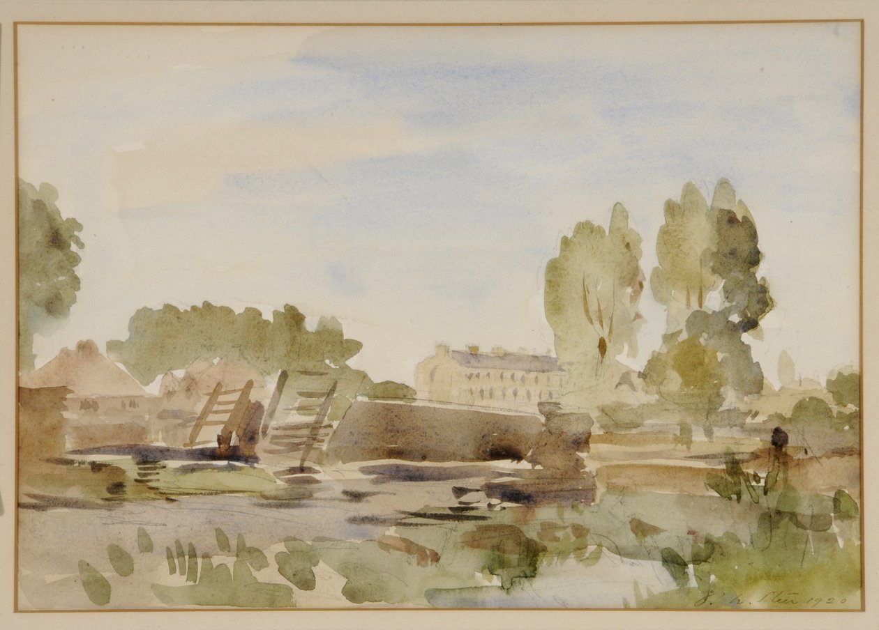 (watercolor on paper) 作者 菲利普·威尔逊·斯蒂尔