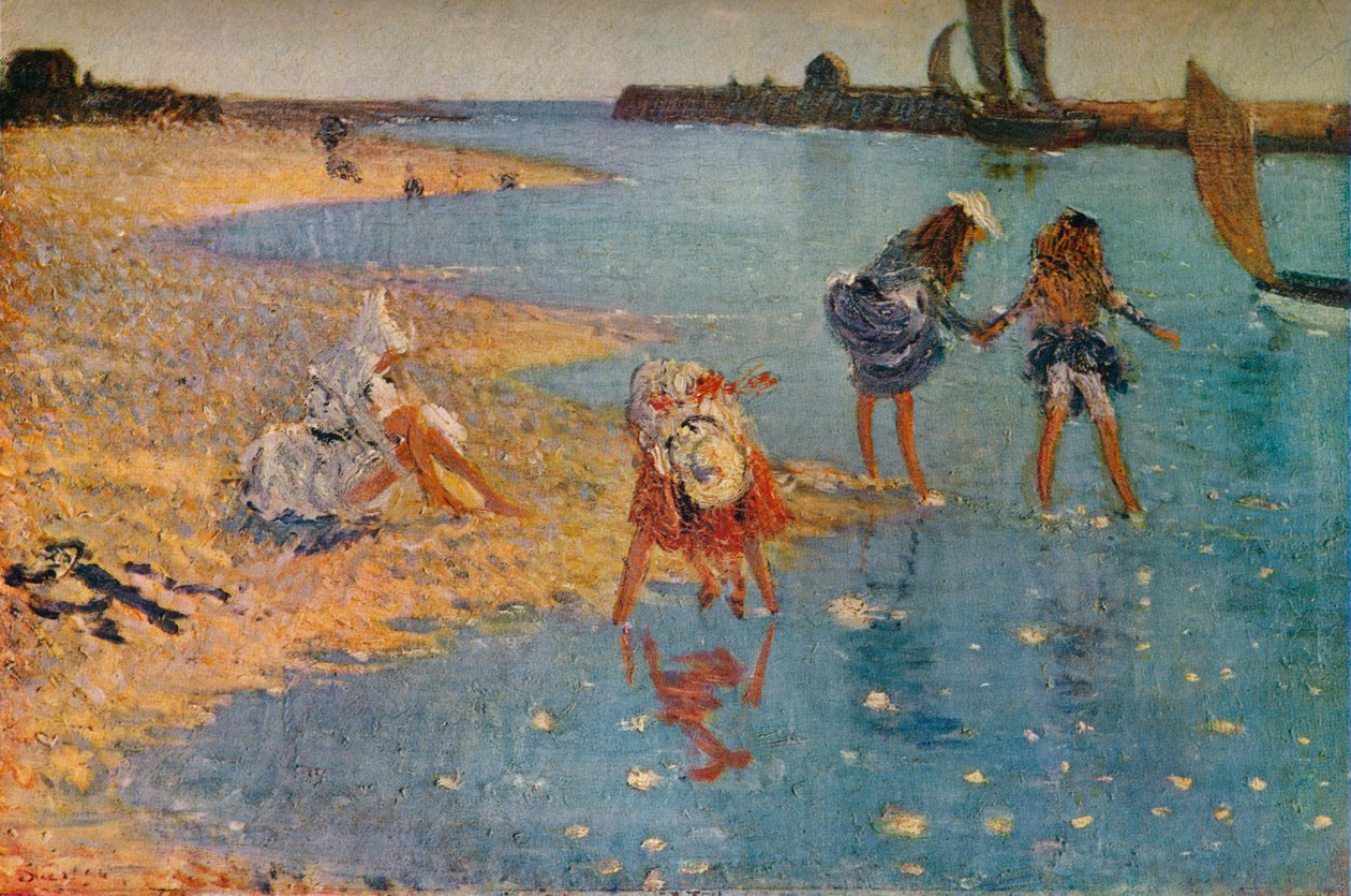 儿童戏水运动，1891 1930 作者 菲利普·威尔逊·斯蒂尔