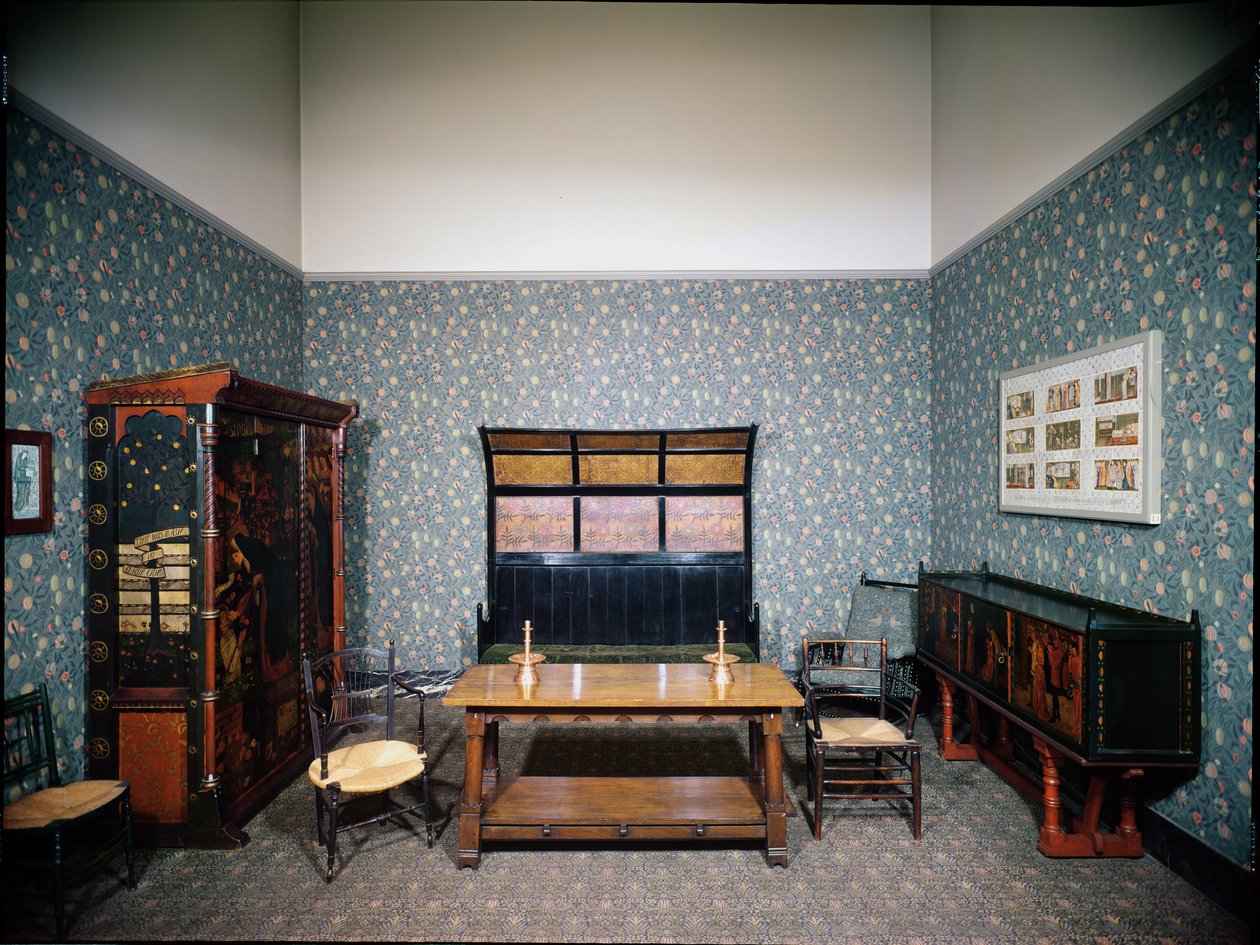 威廉-莫里斯室内作品，约 1860 年 作者 菲利普和莫里斯·威廉 (1833 96) 韦伯