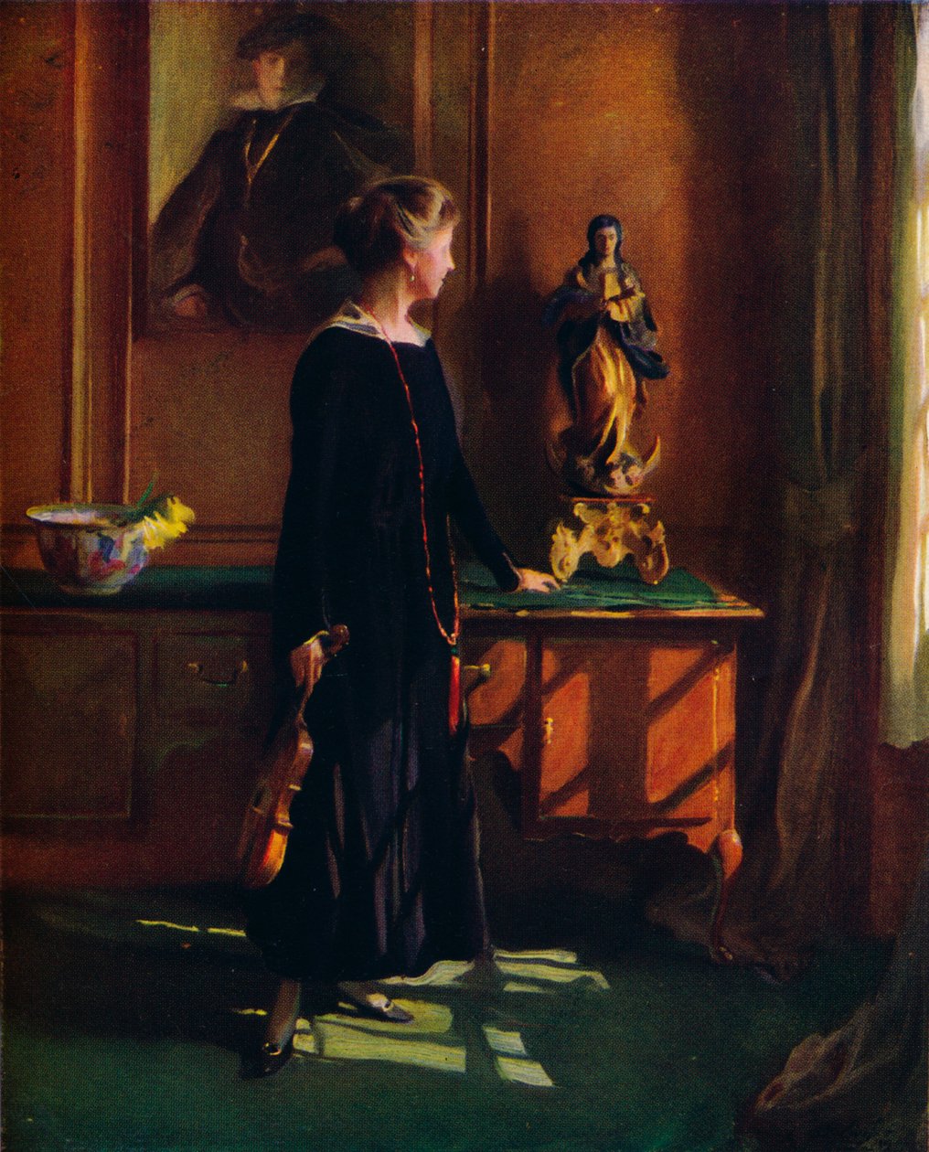 Lucy de Laszlo，艺术家的妻子，1919年 作者 菲利普·德拉兹洛