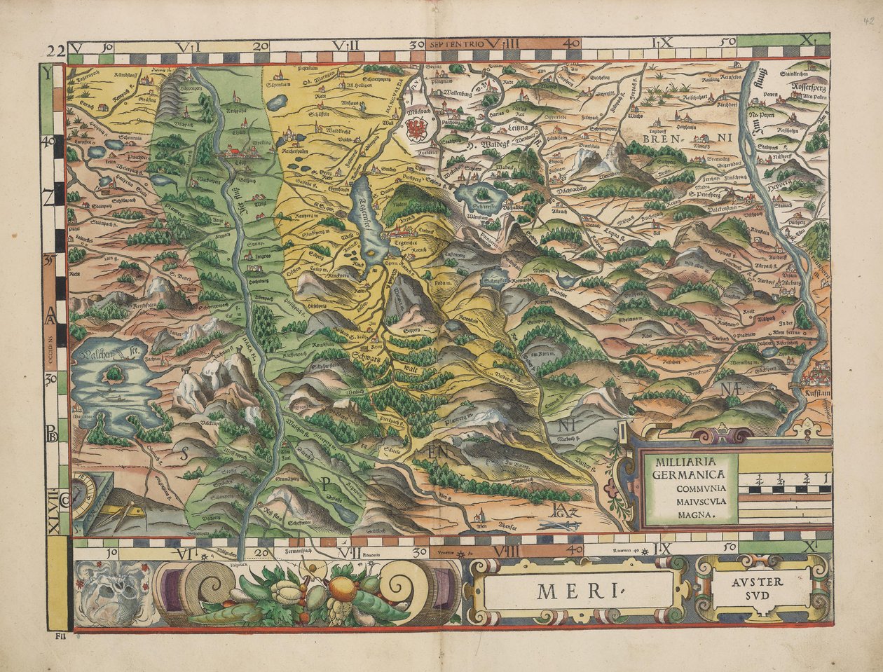 1568年的巴伐利亚陆地板块（板块22） 作者 菲利普·阿皮安