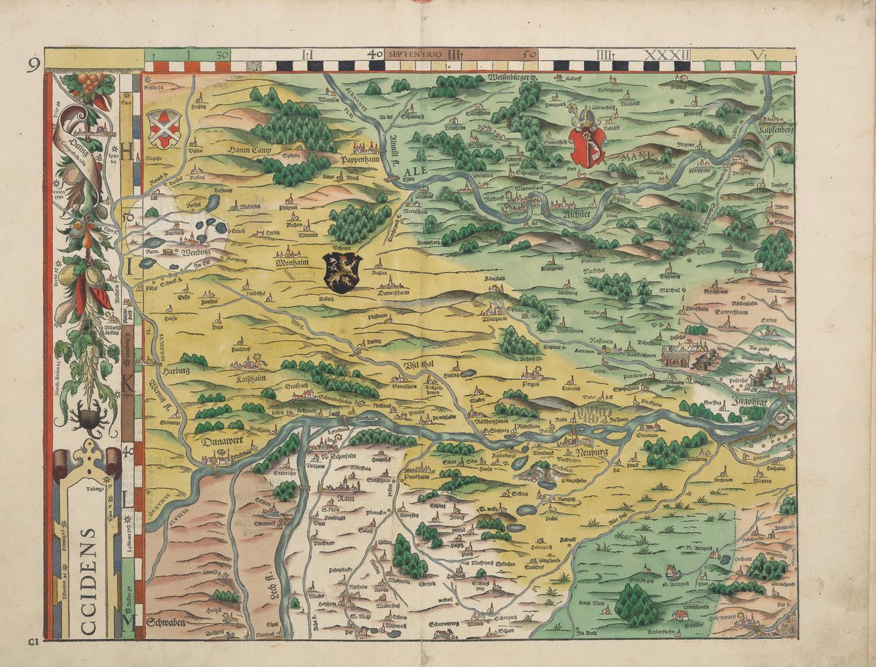 1568年的巴伐利亚土地板（表9） 作者 菲利普·阿皮安