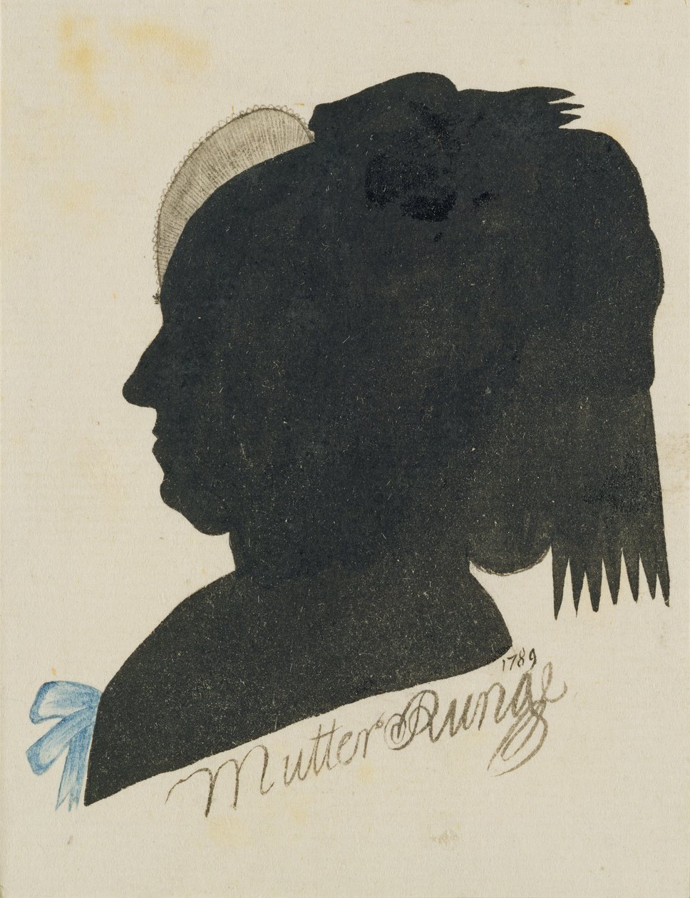 Magdalena Runge（母亲Runge），1789年（印度墨水和纸张上的wc） 作者 菲利普·奥托·朗格