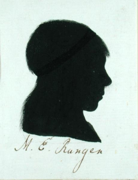 Maria Elizabeth Runge（b.1763）（印度墨水纸上） 作者 菲利普·奥托·朗格