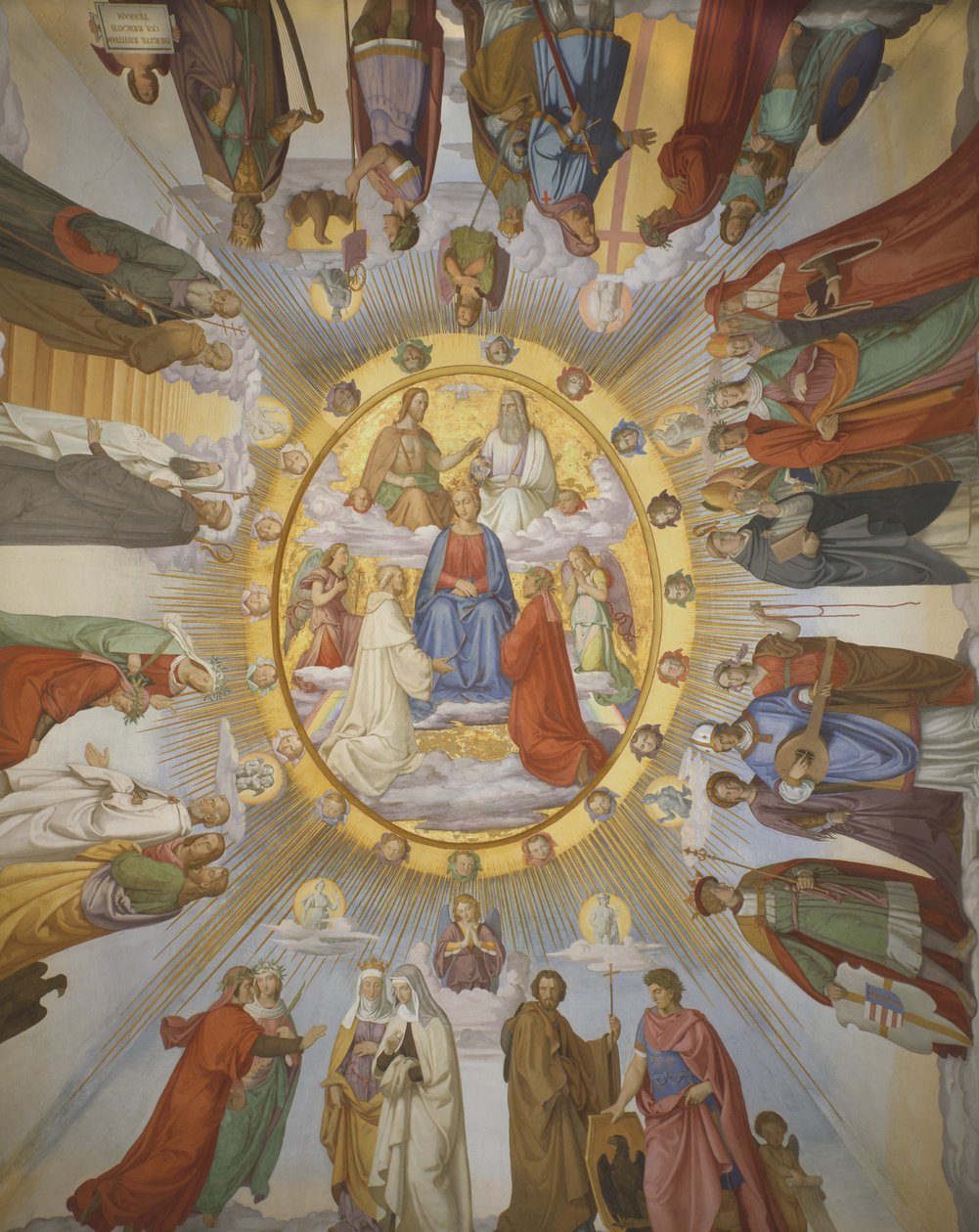 &39;The Empyreum&39;，Dante Room，Casino Massimo，Rome，1818-24 作者 菲利普·韦特
