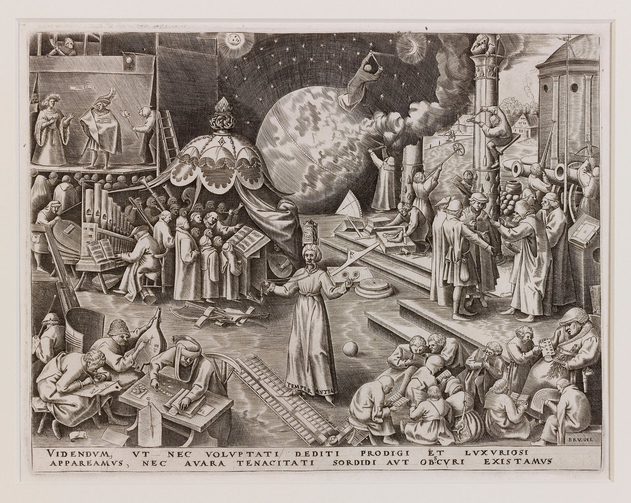 Temperantia节制来自《七种美德》，1560年。 作者 菲利普·加勒