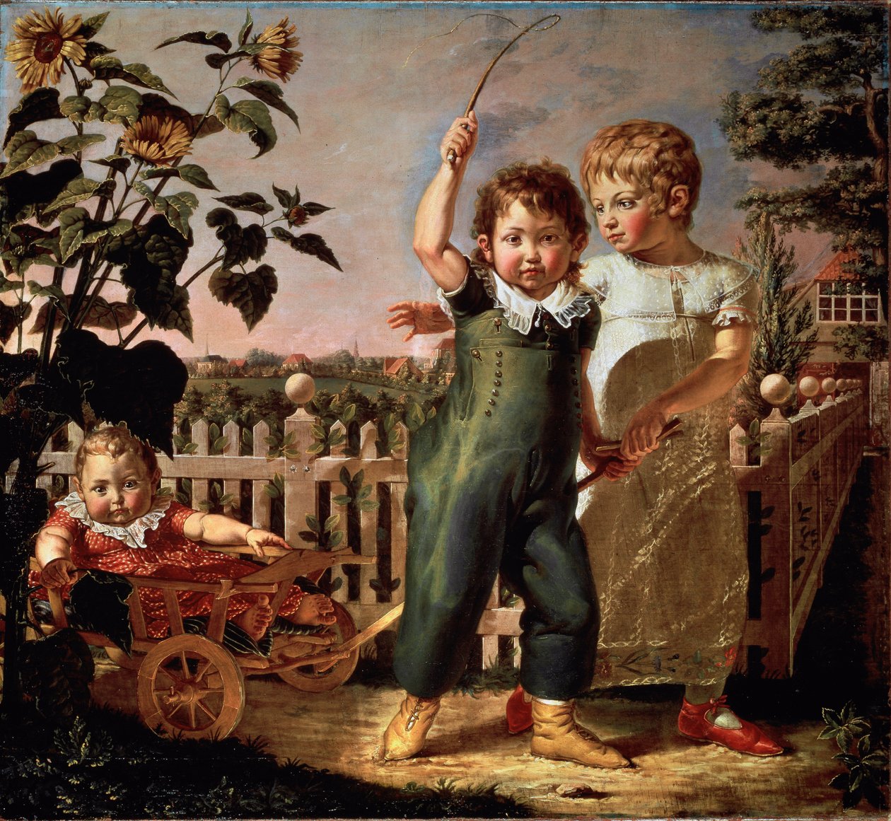 儿童Hulsenbeck肖像 画家Philipp Otto Runge (1777-1810) 1805年，太阳。130,5x140,5厘米 汉堡，艺术馆 作者 菲利普·奥托·朗格