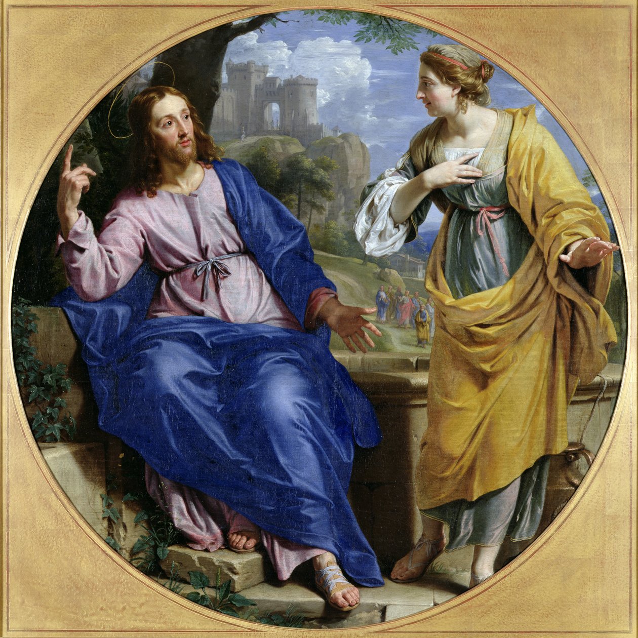 1648年，基督和撒玛利亚的女人在井边 作者 菲利普·德·尚佩尼