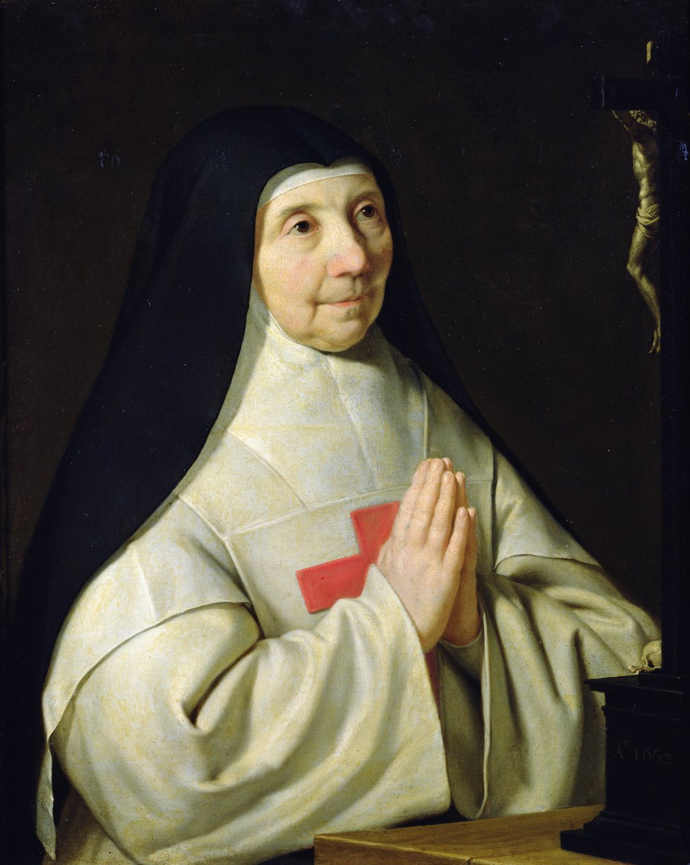 Catherine-Agnes Arnauld的肖像，1662年 作者 菲利普·德·尚佩尼