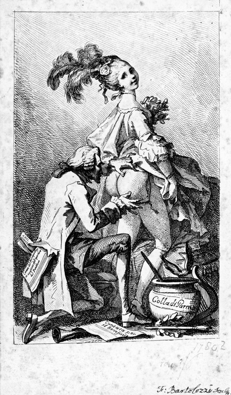 帕尔玛胶水，由Francesco Bartolozzi制造，1775年 作者 菲利普·雅克·德·路德堡