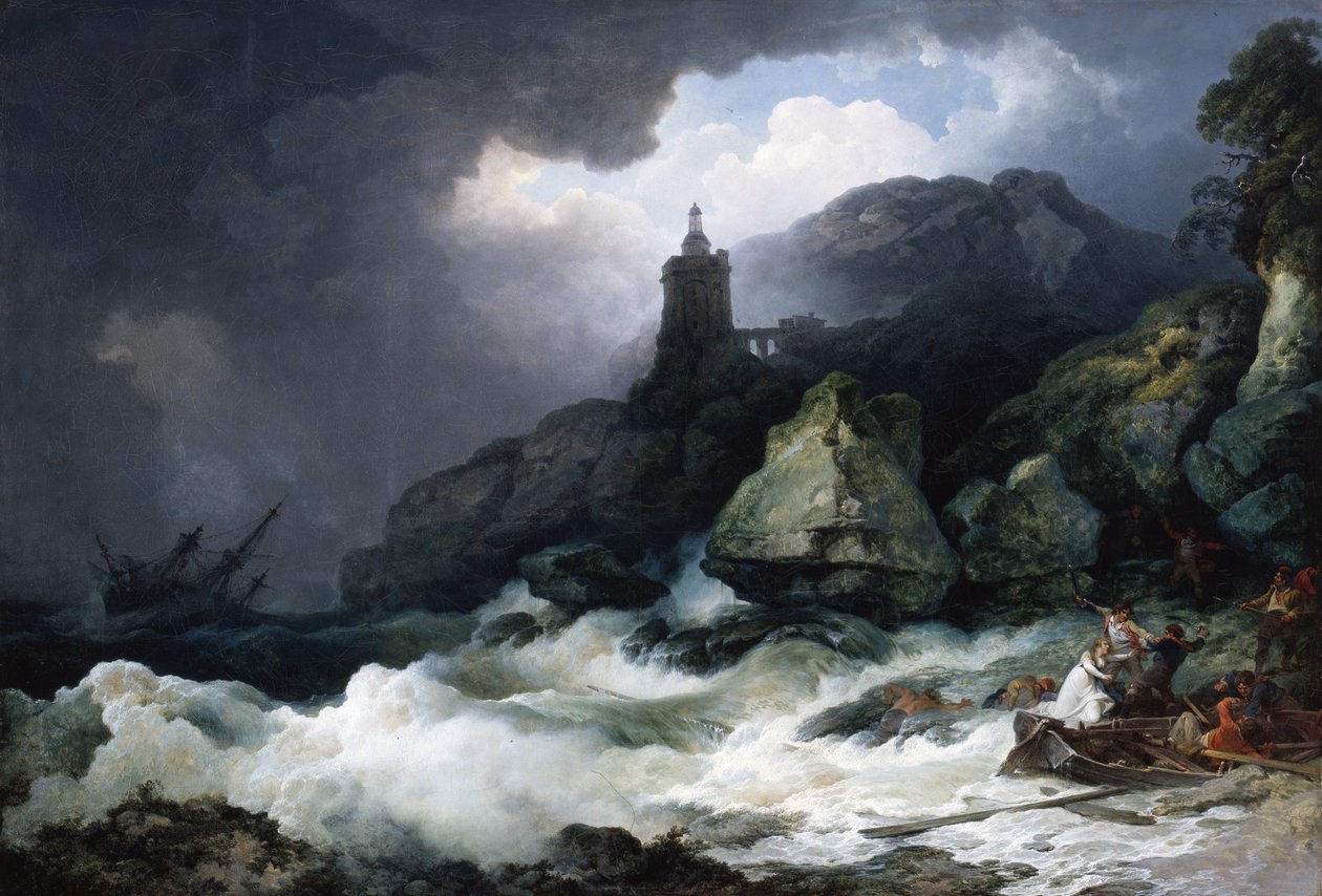 The Shipwreck，1793 作者 菲利普·雅克·德·路德堡