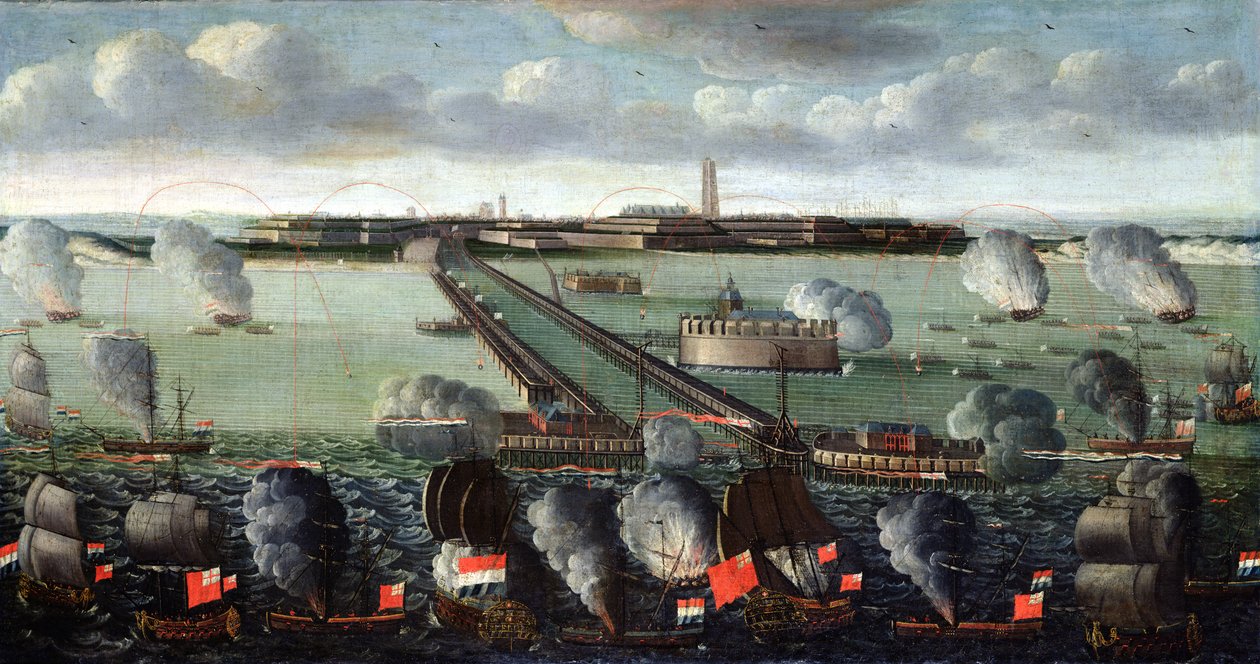 敦刻尔克的轰炸，1695年8月11日，1717-18 作者 菲利普·乔纳特