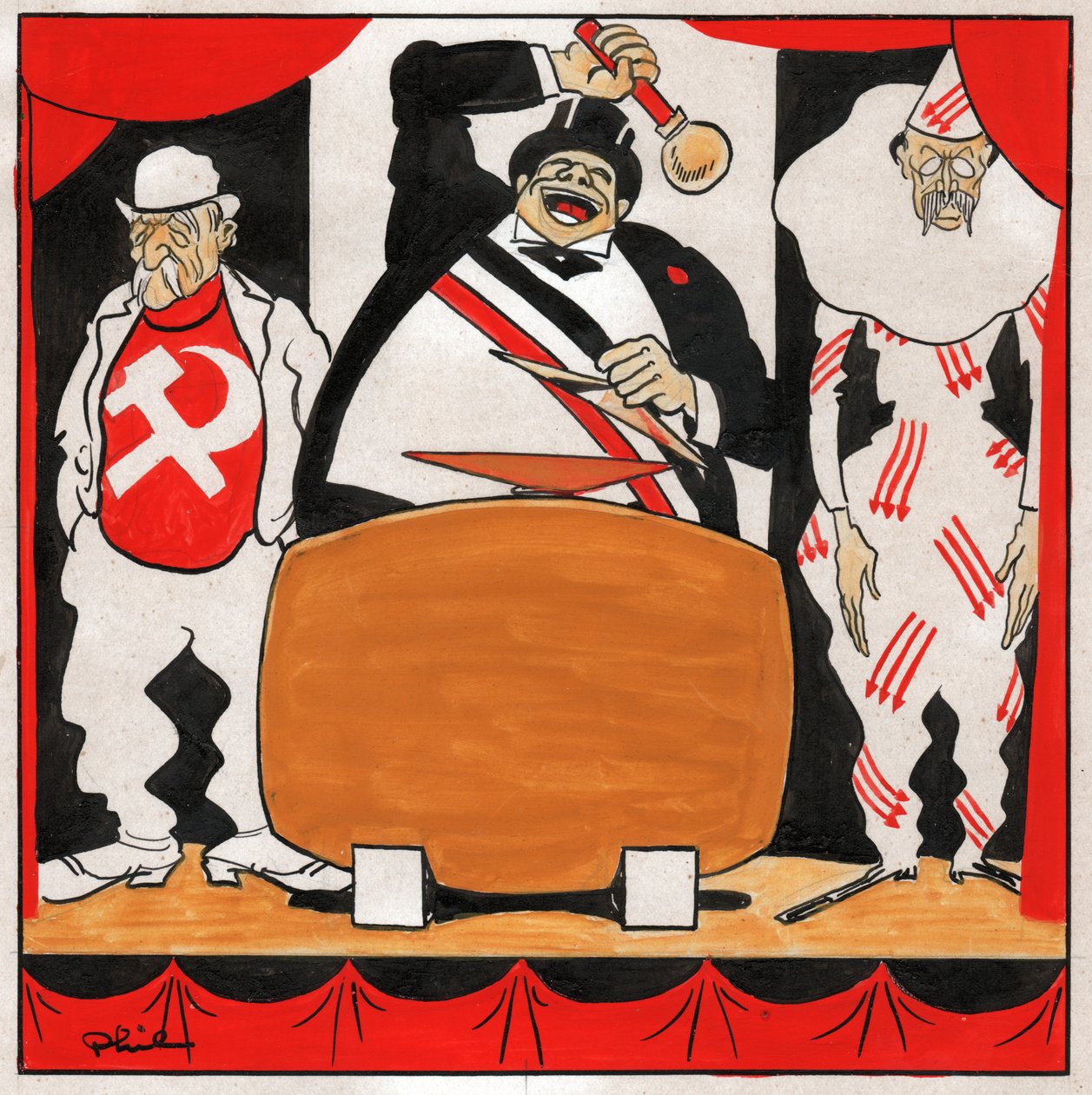 莱昂·布鲁姆。 1930-1936（雕刻） 作者 菲利普 (1905 1940) 拉奎尔