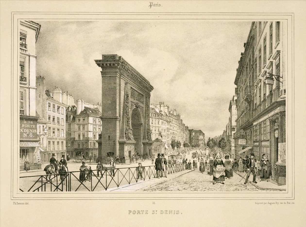 圣丹尼斯门（Porte St Denis 作者 Philippe (after) Benoist