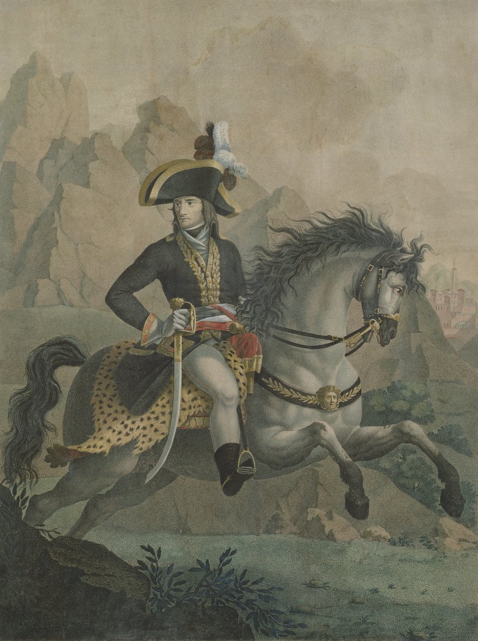 Bonaparte（1769-1821）1领事，来自JJF Tafsaert的Andrea Appiani（1754-1817）画作 作者 菲利普·奥古斯特·亨内昆