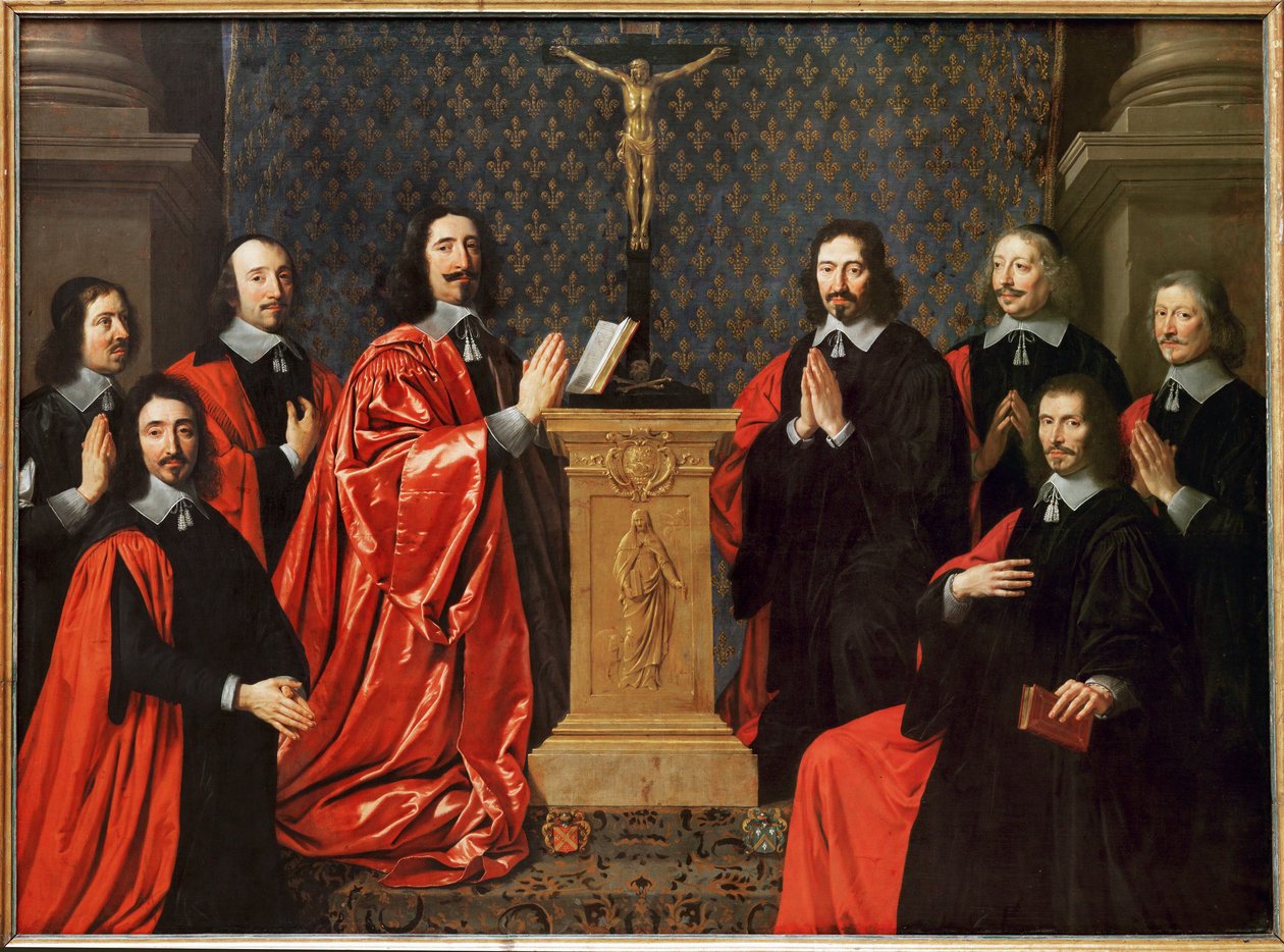 Le prevot des marchands et les echevins de Paris - 巴黎商人公会会长和陪审员... 作者 菲利普·德·尚佩尼