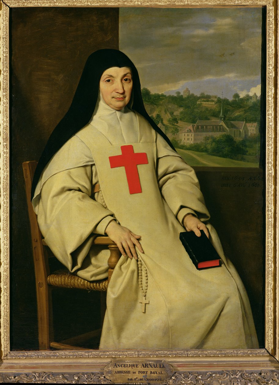 母亲Angelique Arnauld（1591-1661）皇家港口的修道院，1654年 作者 菲利普·德·尚佩尼