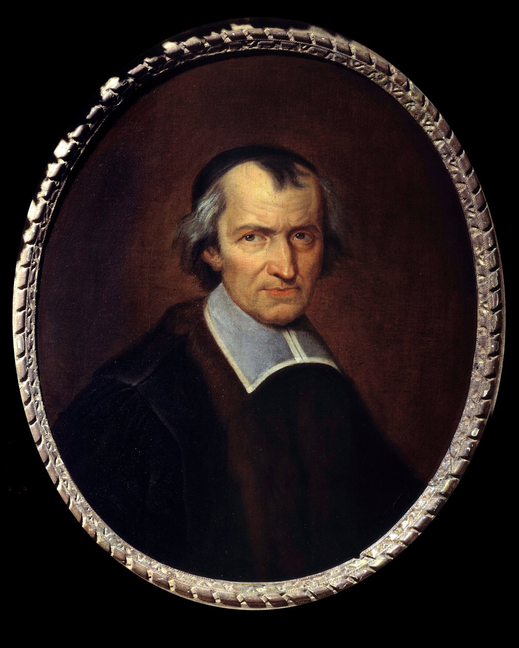 Antoine Arnauld dit le Grand Arnauld (1612-1694) 的肖像，法国神父、神学家、哲学家和数学家，詹森主义者成员 菲利普·德·尚佩涅 (1631-1684) 绘画，17 世纪太阳。 0,69x0,57 米 作者 菲利普·德·尚佩尼