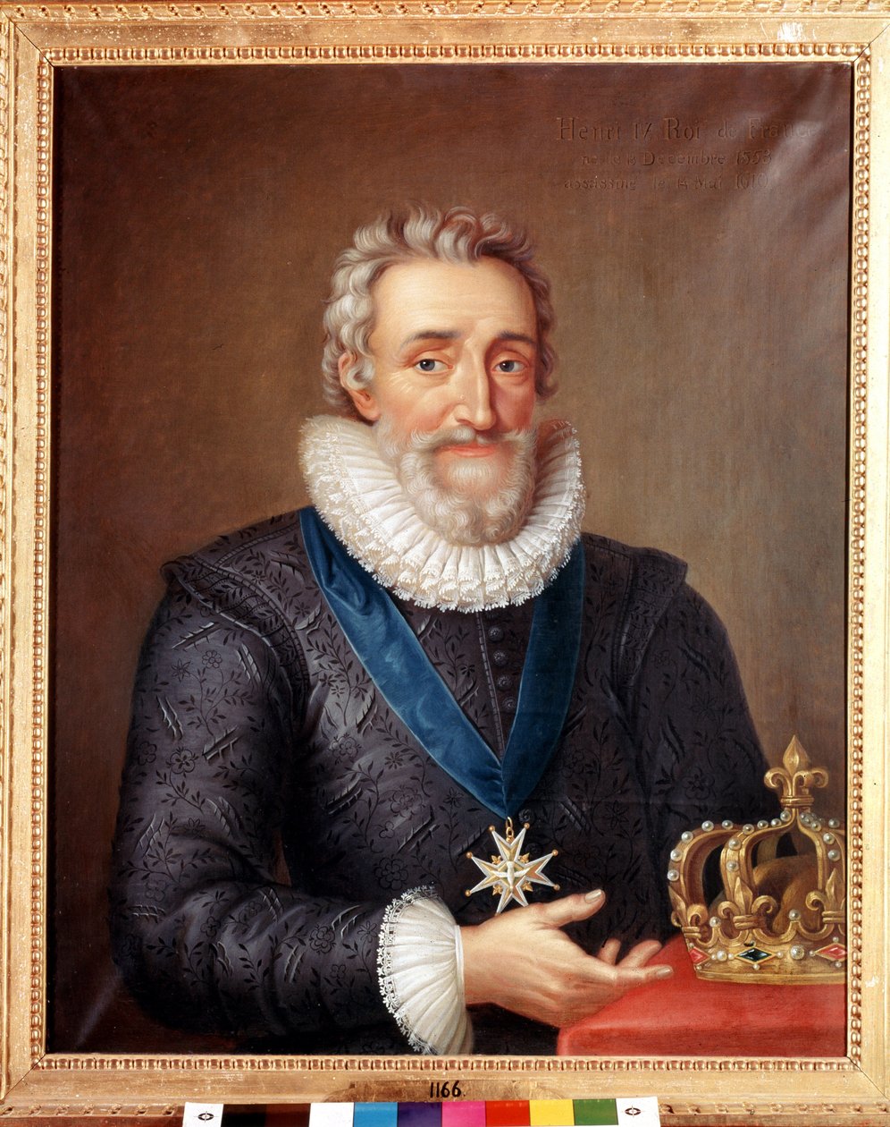 法国国王亨利四世 (1553 - 1610) 的肖像。 菲利普·德·尚佩涅 (Philippe de Champaigne) 的绘画。 斯德哥尔摩国家博物馆 作者 菲利普·德·尚佩尼