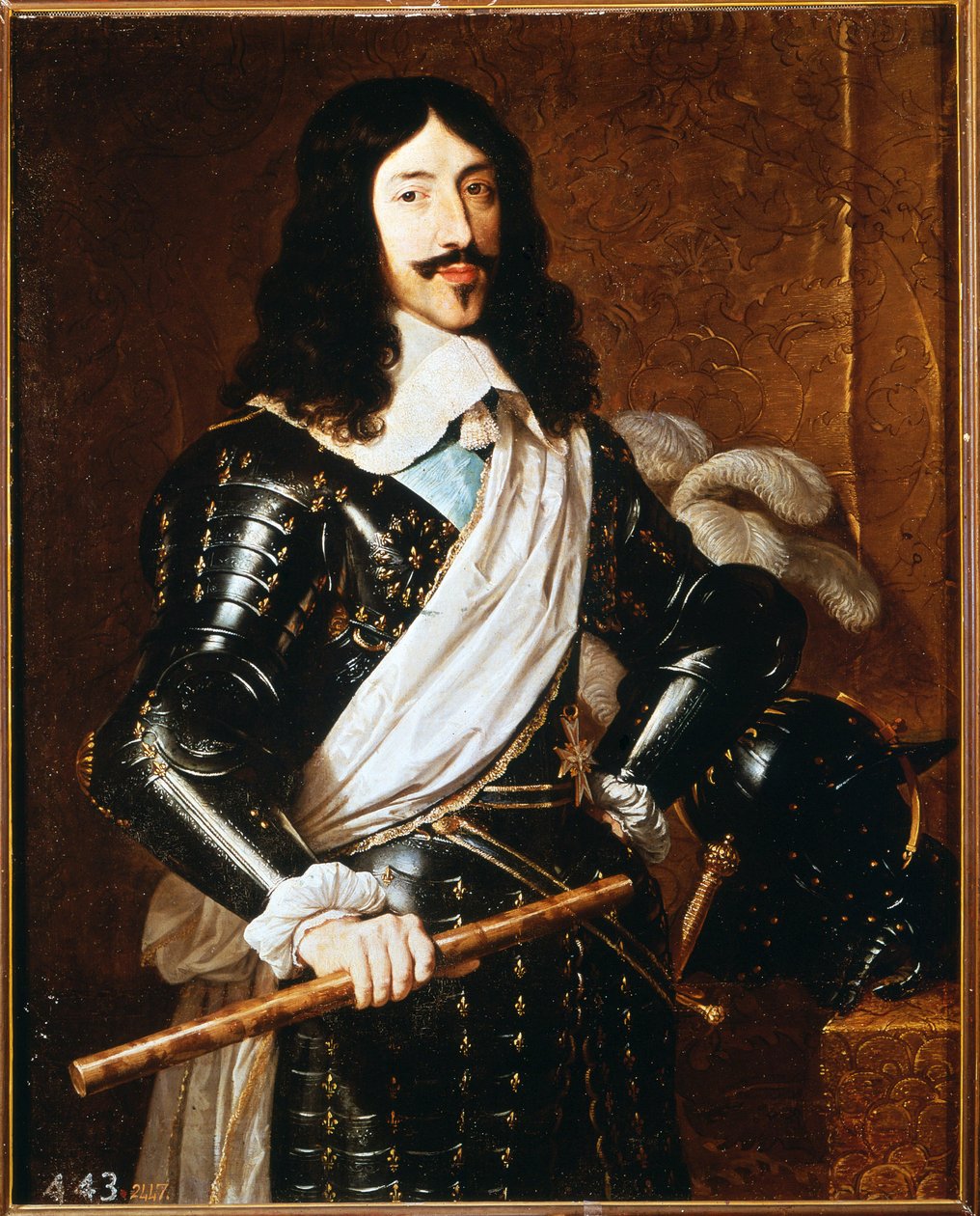 菲利普·德·尚佩涅 (Philippe de Champaigne) 的路易十三 (1601 - 1643) 肖像，马德里普拉多博物馆。 作者 菲利普·德·尚佩尼
