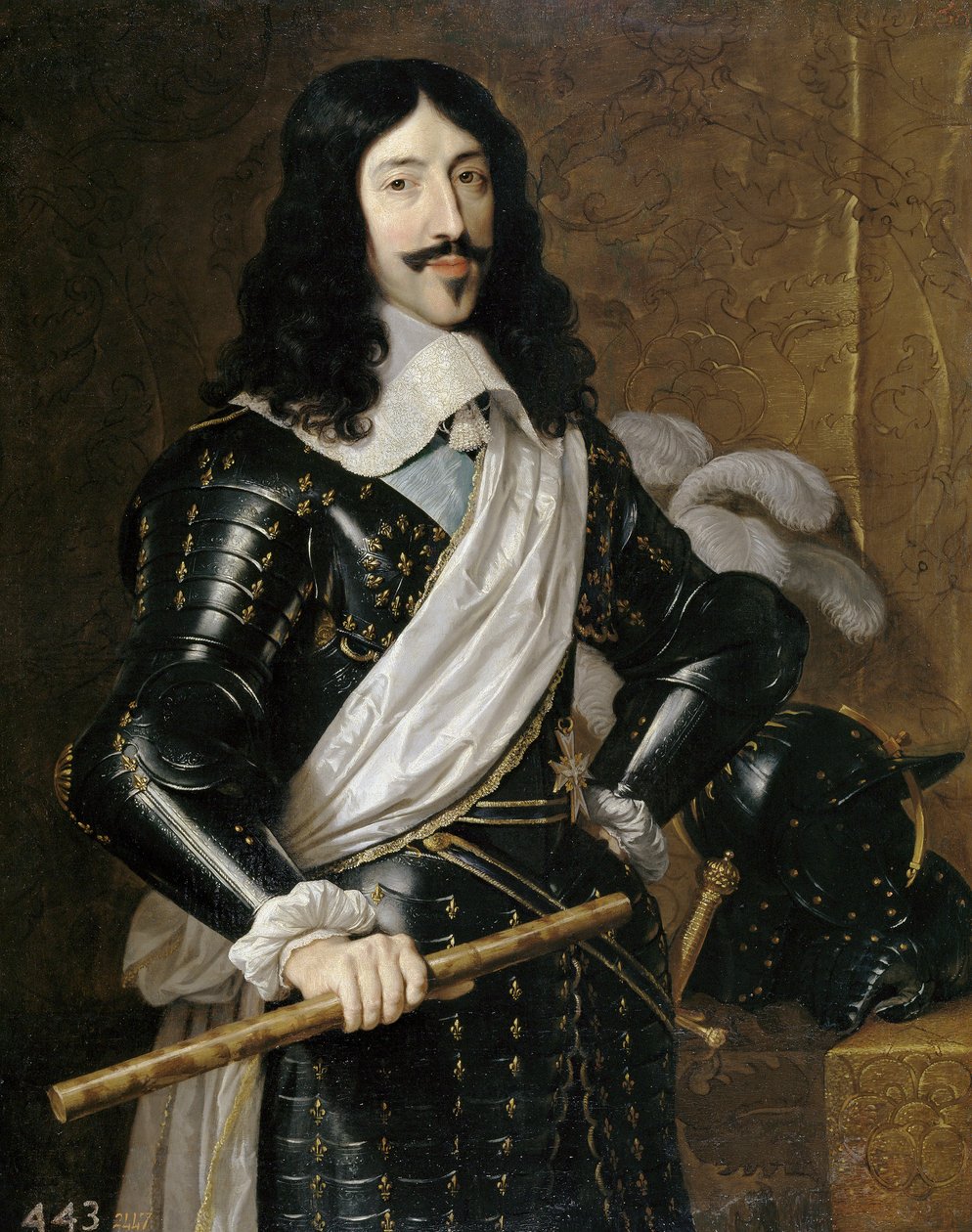 法国路易十三 (1601-1643) 肖像，法国菲利普·尚佩涅 (1602-1674) 作者 菲利普·德·尚佩尼